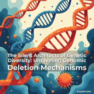 Artistic representation for The Silent Architects of Genetic Diversity: Unraveling Genomic Deletion Mechanisms