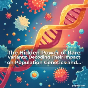 Artistic representation for The Hidden Power of Rare Variants: Decoding Their Impact on Population Genetics and Disease