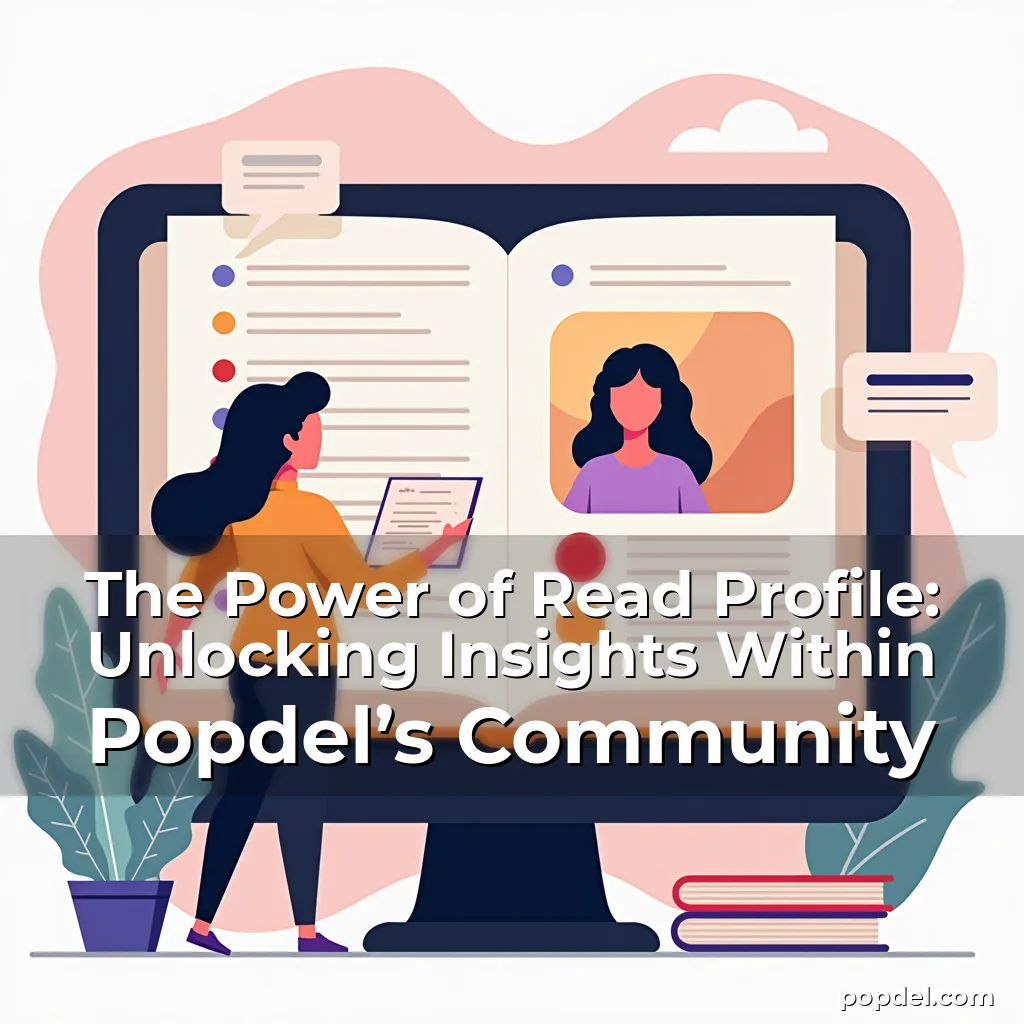 Read more about the article The Power of Read Profile: Unlocking Insights Within Popdel’s Community